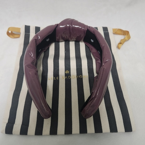 Lele Sadoughi Faux Leather Knotted Headband main image 8